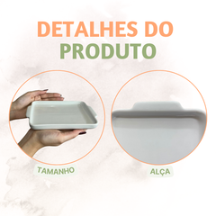 Bandeja Retangular Porcelana
