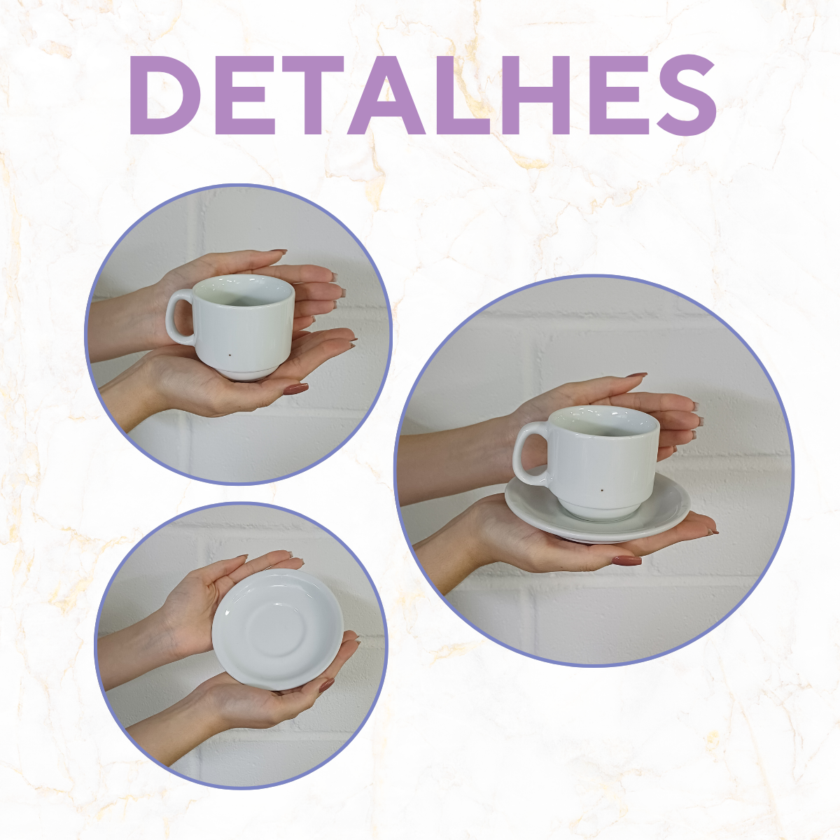 Xicara de Chá Porcelana Hotel 200ml