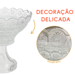 Bomboniere vidro com Pé Yagzi Bomboniere
