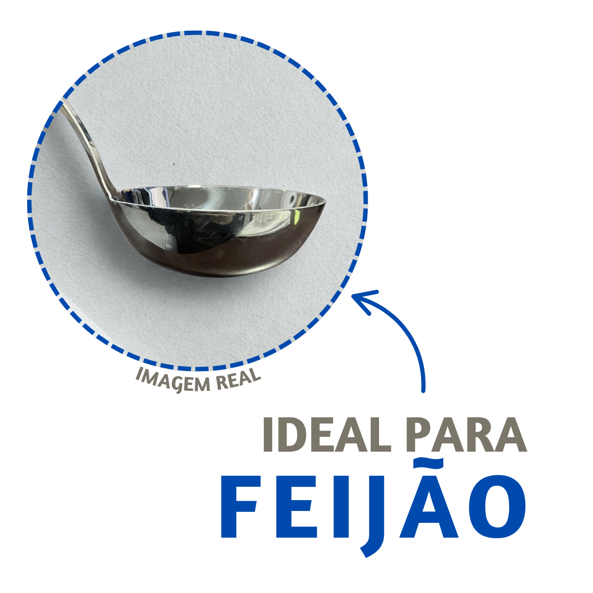 Concha Profissional 38cm Inox Com Gancho
