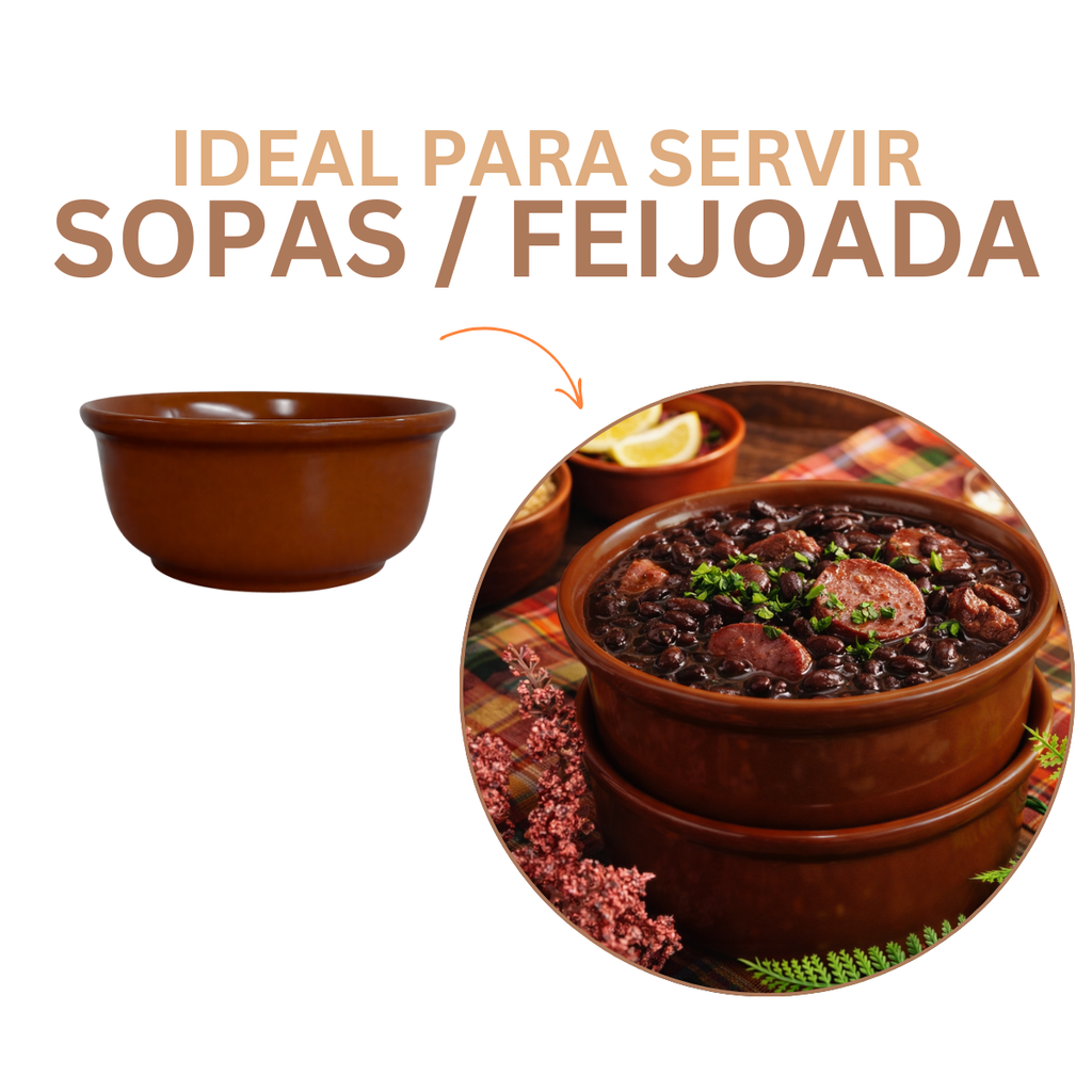 Cumbuca Ceramica Refrataria 1,1Litros