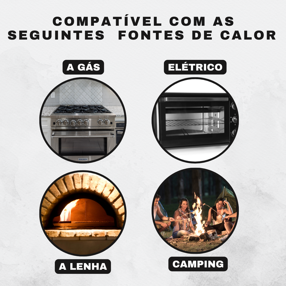 Frigideira Ferro Fundido 36cm S/Tampa - A Gourmet