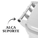Carro Coletor 120L Branco com Rodas sem Pedal