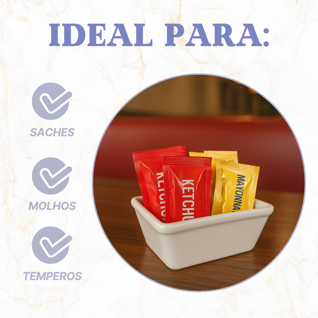 Porta Sache Açucar Porcelana