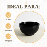 Tigela Japonesa 300ml Porcelana Preto