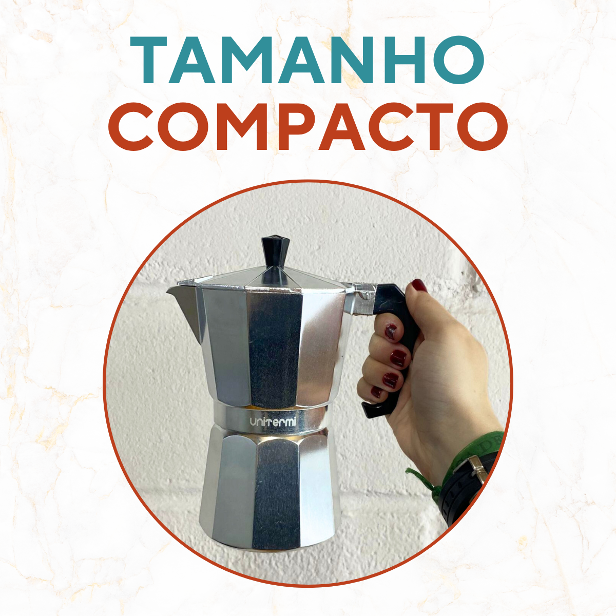 Cafeteira Italiana alumínio 300ml