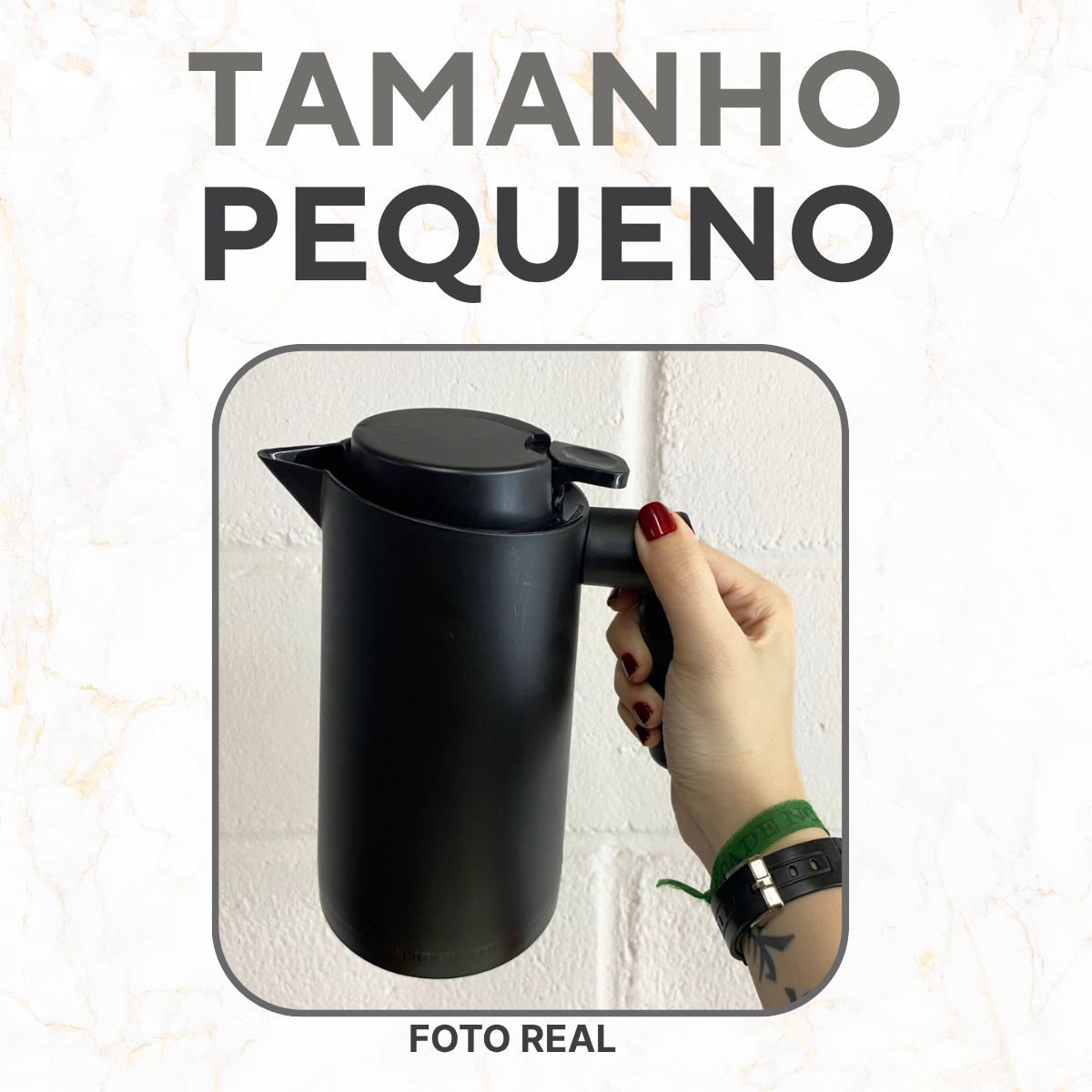 Garrafa Térmica Vercelli Preta 500ml