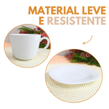 Xicara de Chá Com Pires Opaline