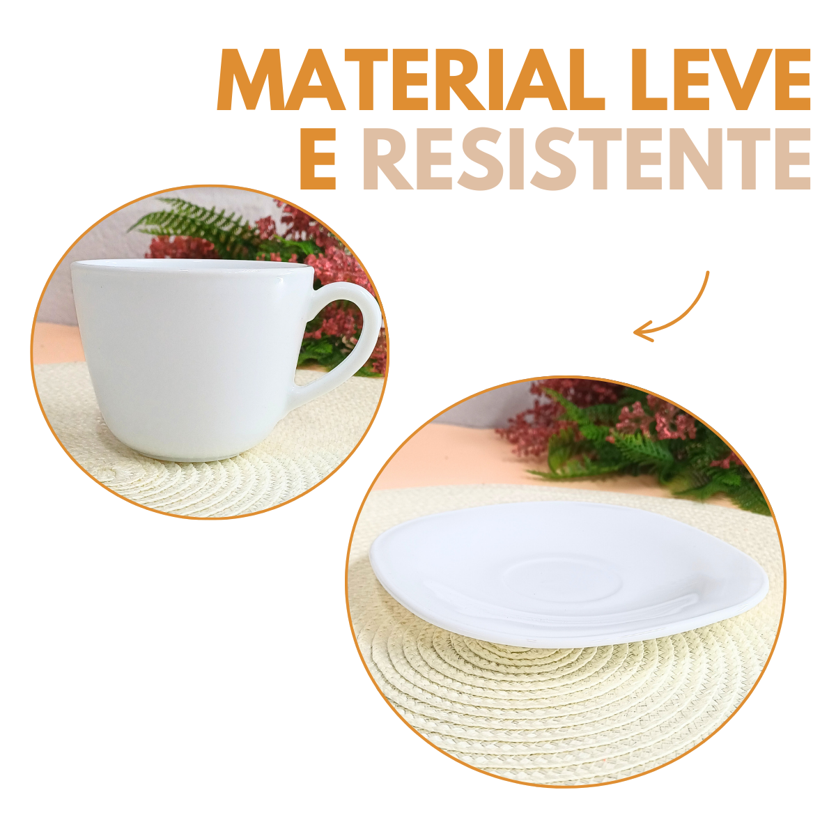 Xicara de Chá Com Pires Opaline