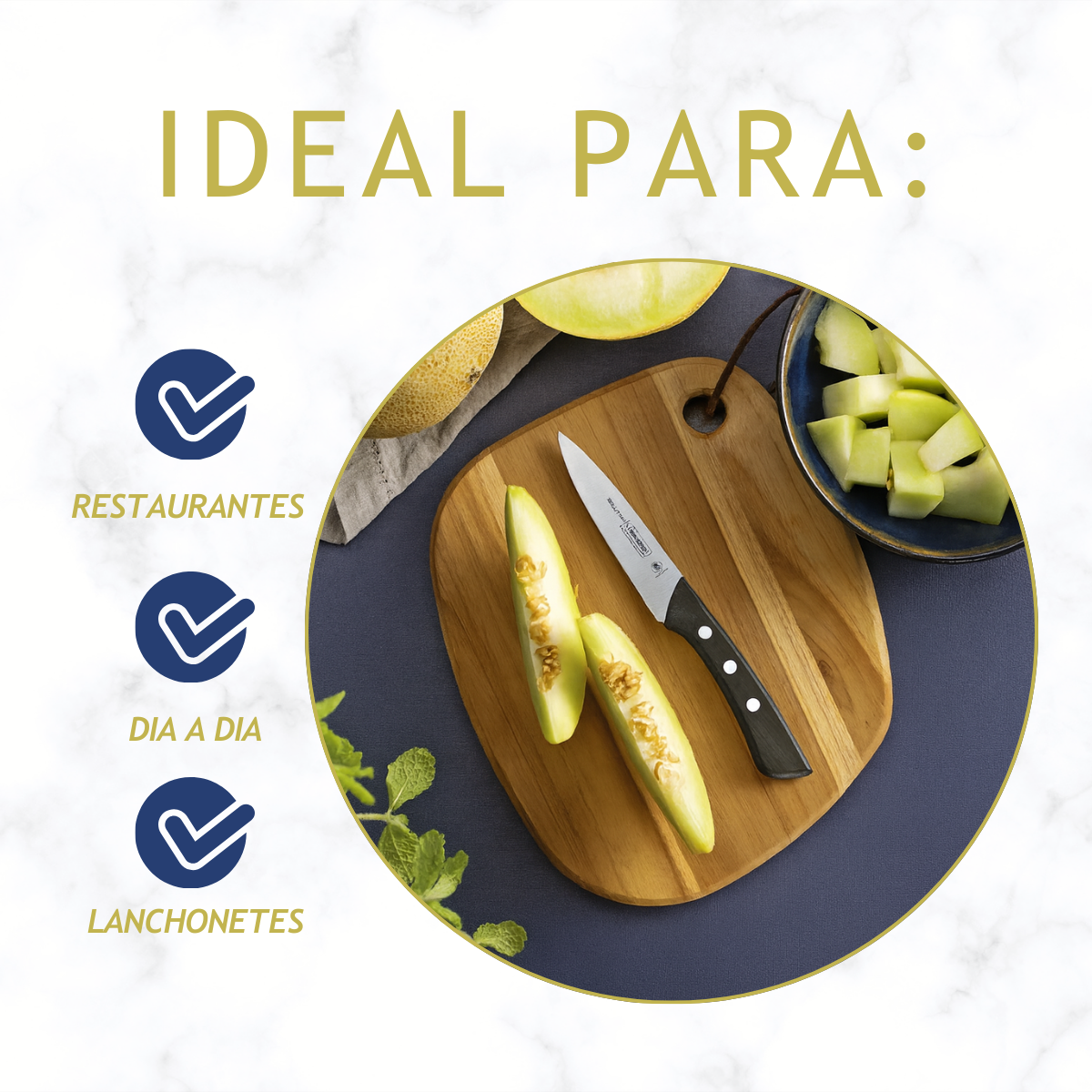 Faca de Legumes e Frutas Tramontina