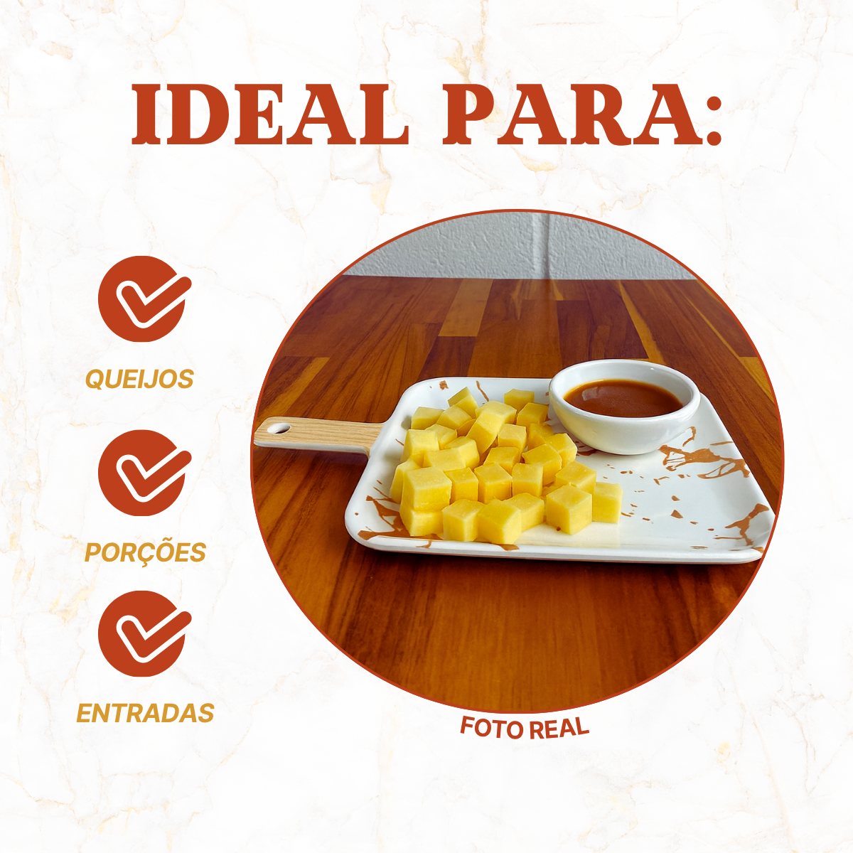 Travessa Melamina Marmorizada