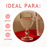 Taça Vidro Água Coração 330ml