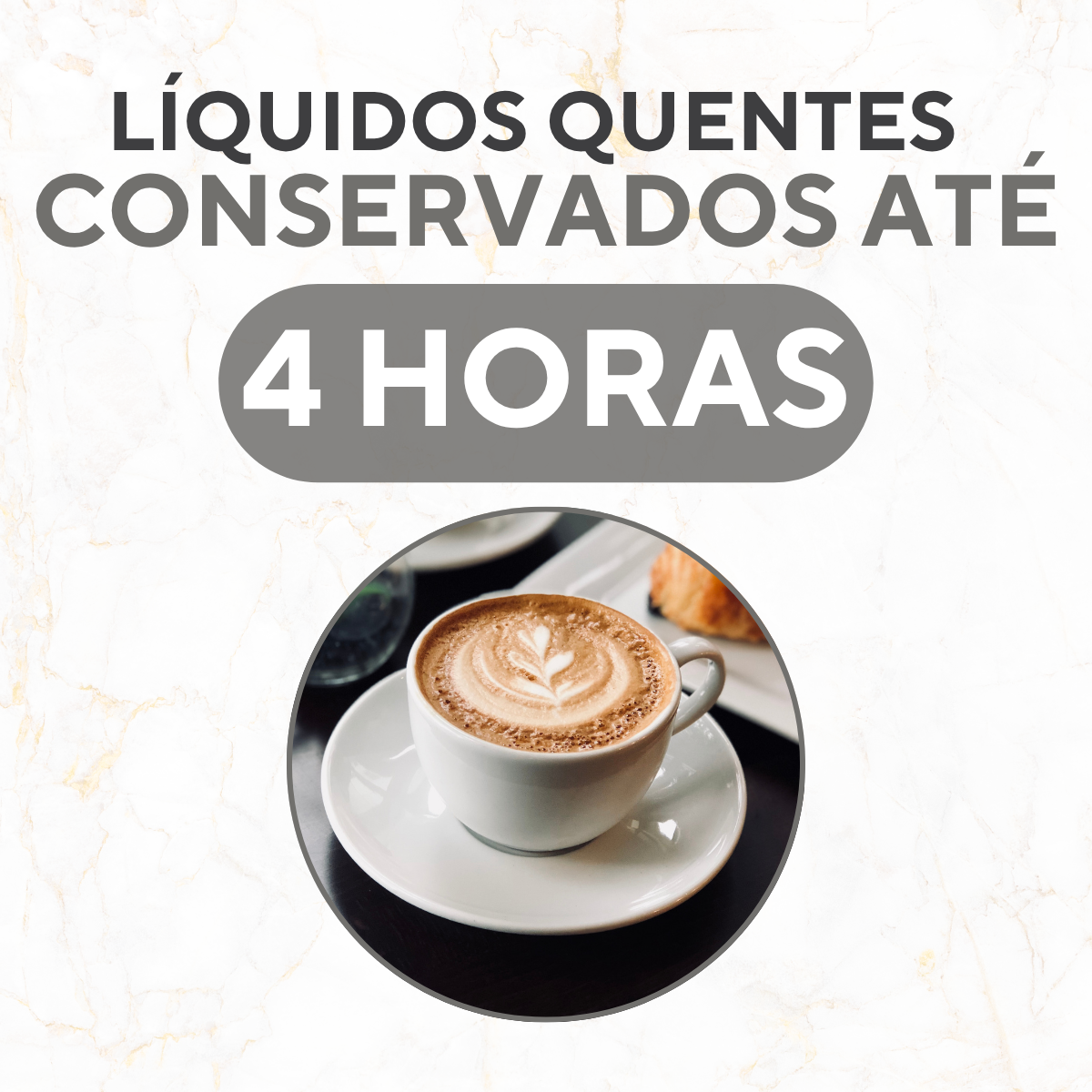 Garrafa Térmica Vercelli Preta 500ml