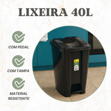 Lixeira Com Pedal 40 Litros Eco Nature