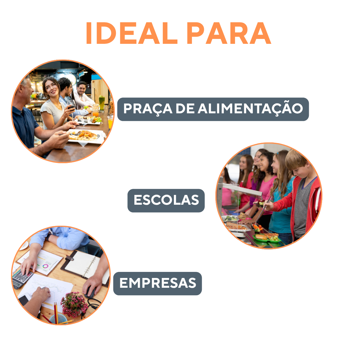Bandeja Grande Fast Food Preta - A Gourmet