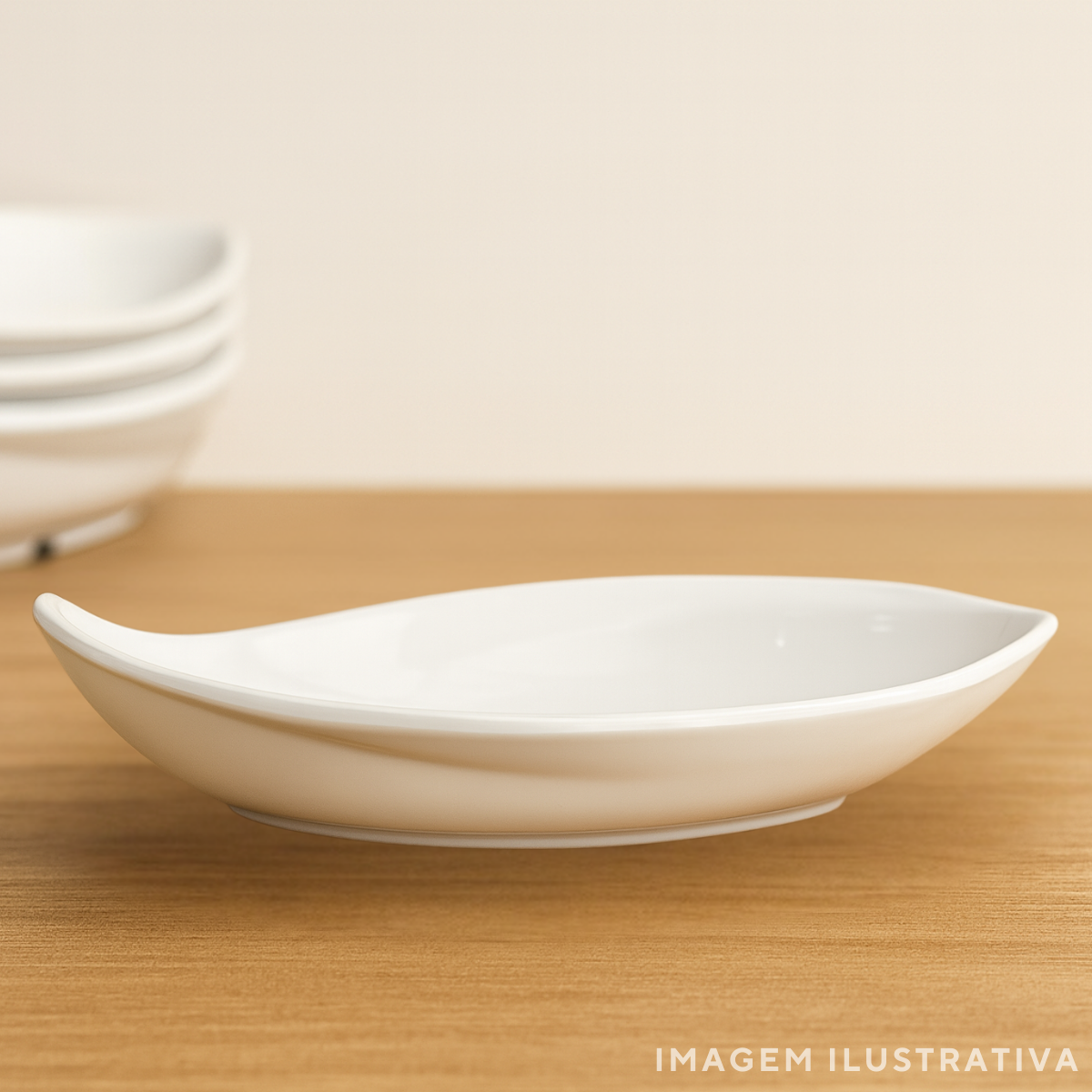 Travessa Folha Melamina 18,8cm