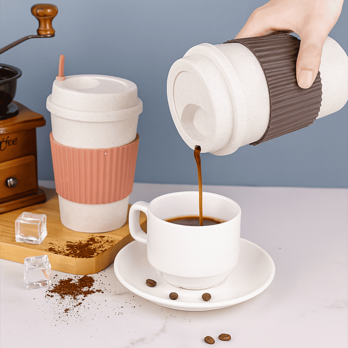 Copo café starbucks tampa mexedor 450ml