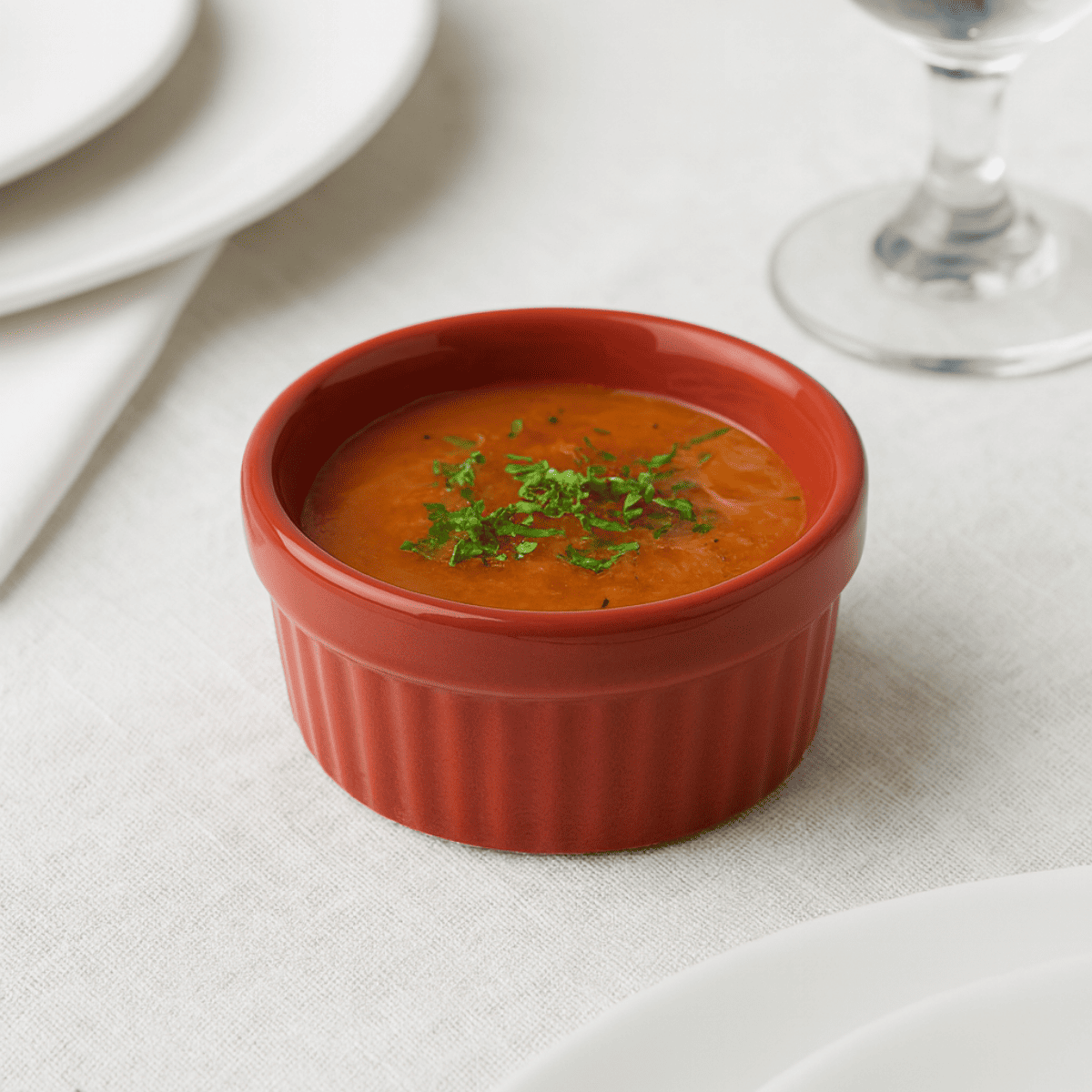 Ramekim Porcelana 40ml Vermelho