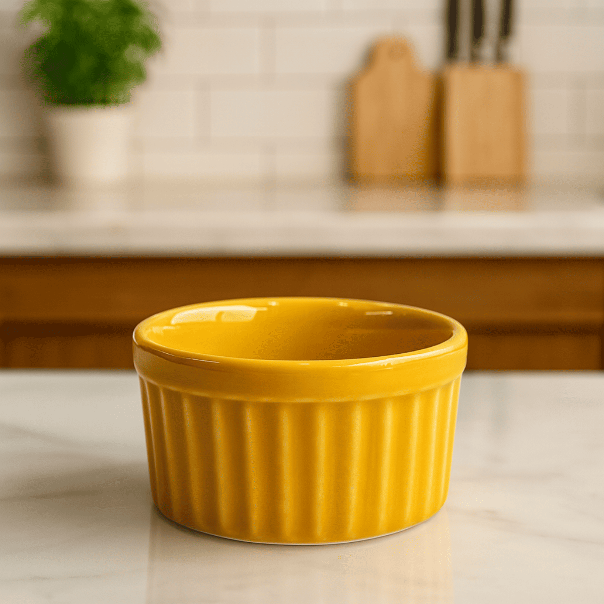 Ramekim Grande Porcelana Laranja