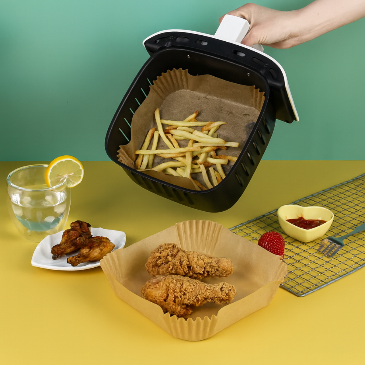 50 Forma Descartável AirFryer