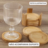 Porta Copos Redondo Bambu - A Gourmet