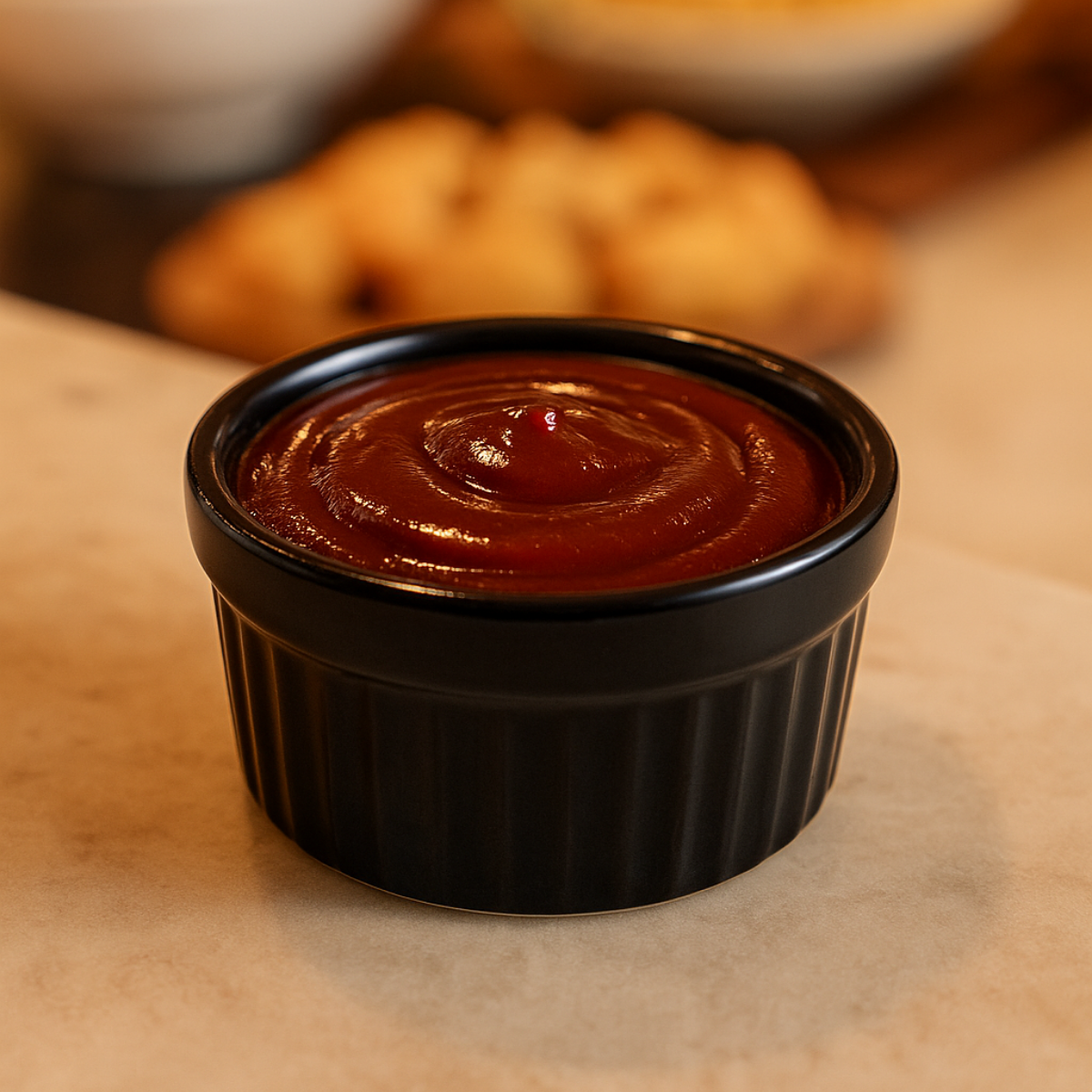 Ramequim Porcelana Preto 40ml