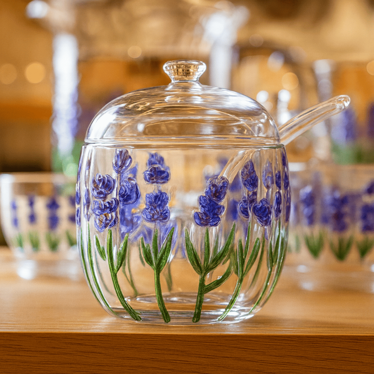 Açucareiro Lavanda vidro