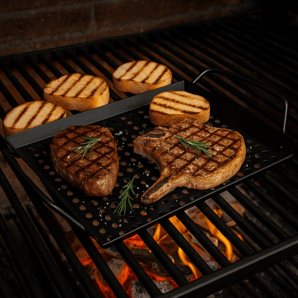 Assadeira Retangular Wok Churrasco