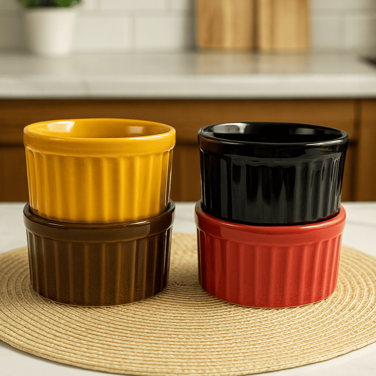 Ramekim Grande Porcelana Laranja