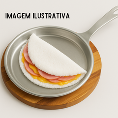Tabua Madeira Teca Com Tapioqueira Aluminio - A Gourmet