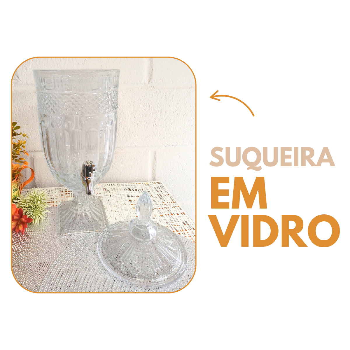 Suqueira Vidro 4,5L Blandon