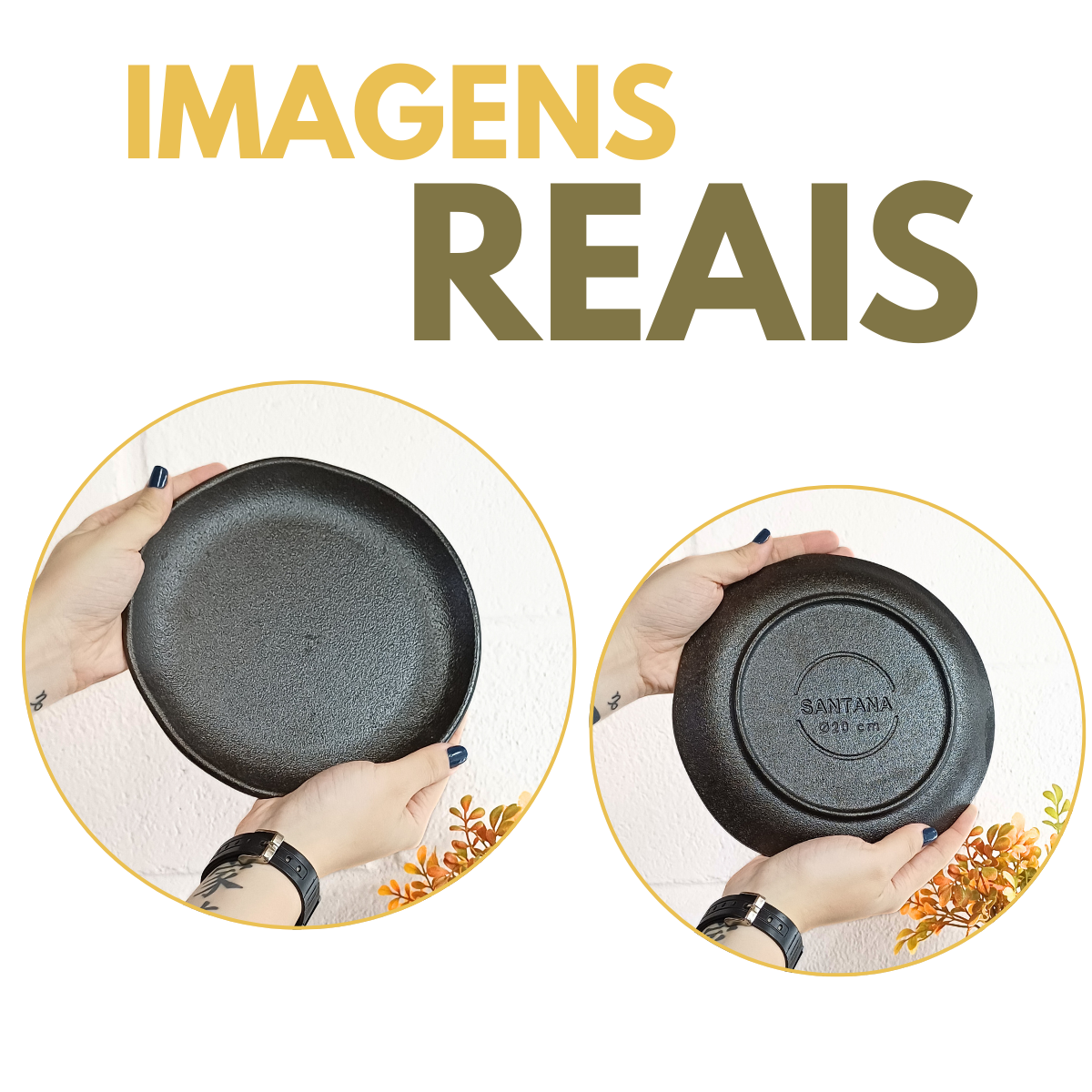 Prato Ferro Fundido 20cm