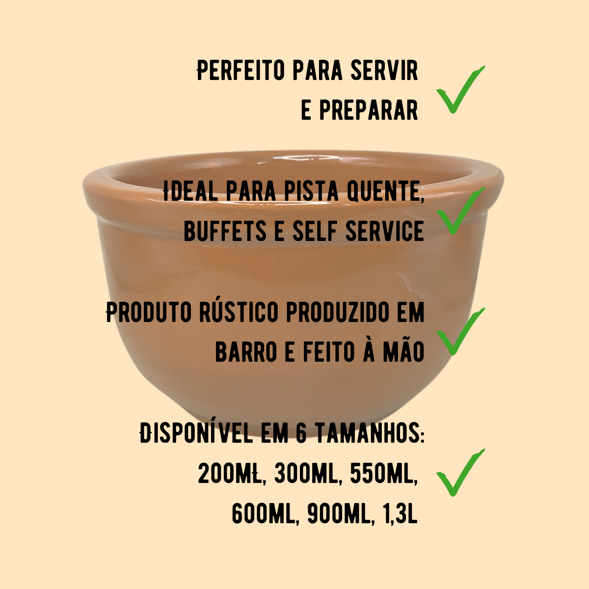 Cumbuca Alta Barro N°3