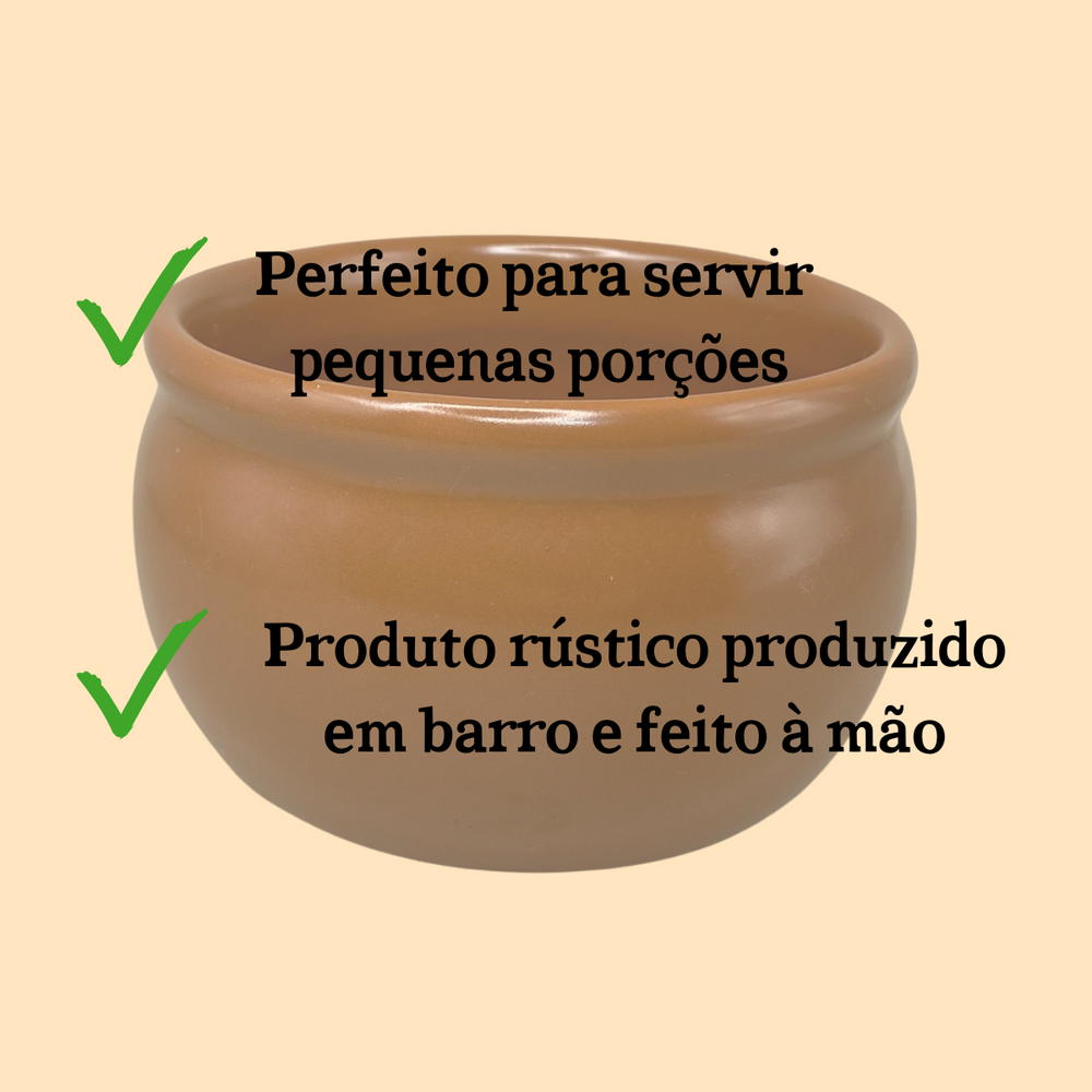 Cumbuca Cerâmica Barro 500ml - A Gourmet