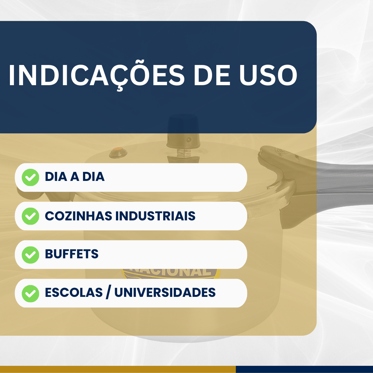Panela pressão alumínio Polido 10litros