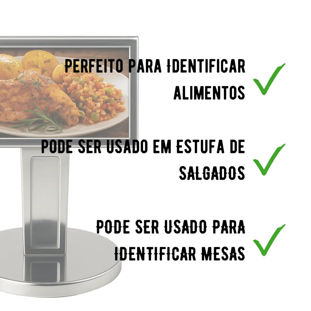 Display de Mesa Aço Inox Alissan