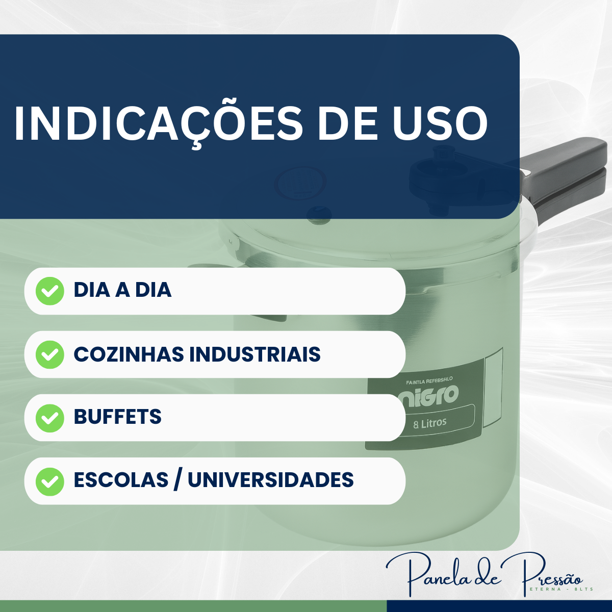 Panela pressão profissional 8Litros