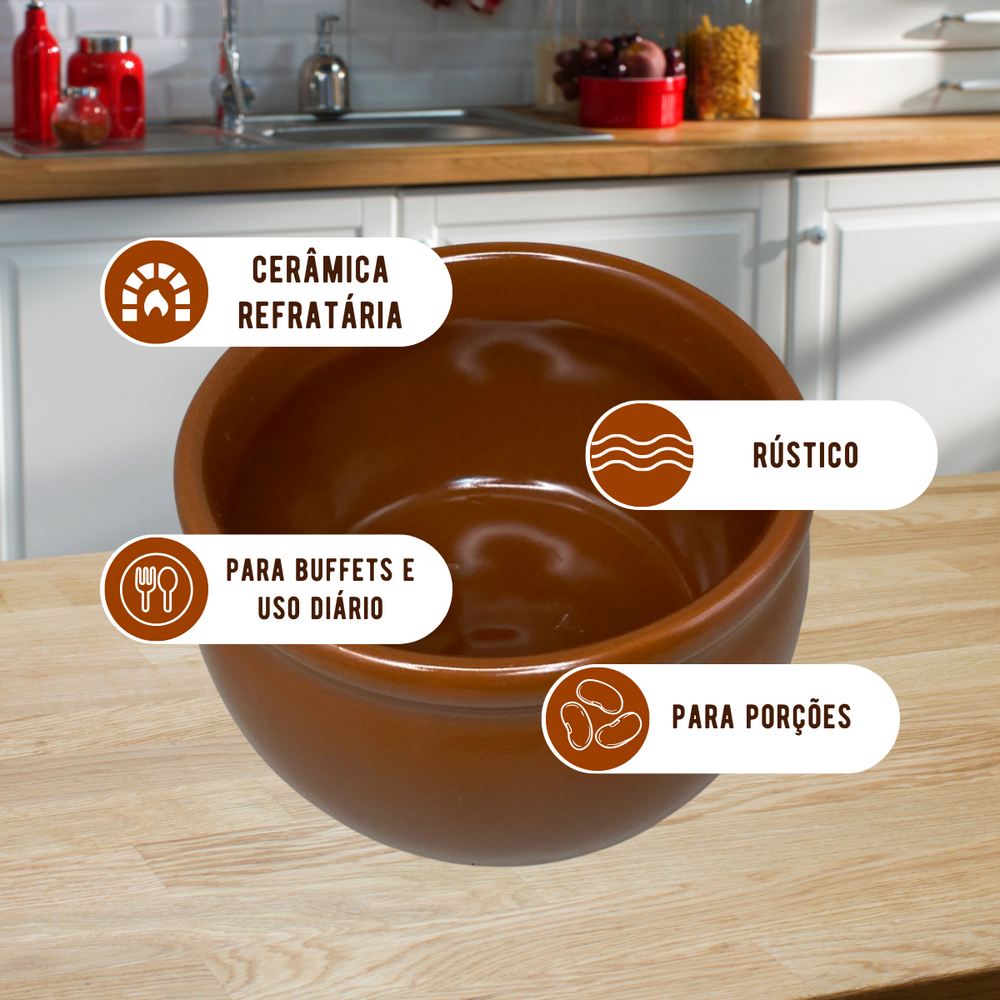 Cumbuca Cerâmica Barro 500ml - A Gourmet