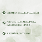 Xicara de Chá Com Pires Oasis 200ml - A Gourmet