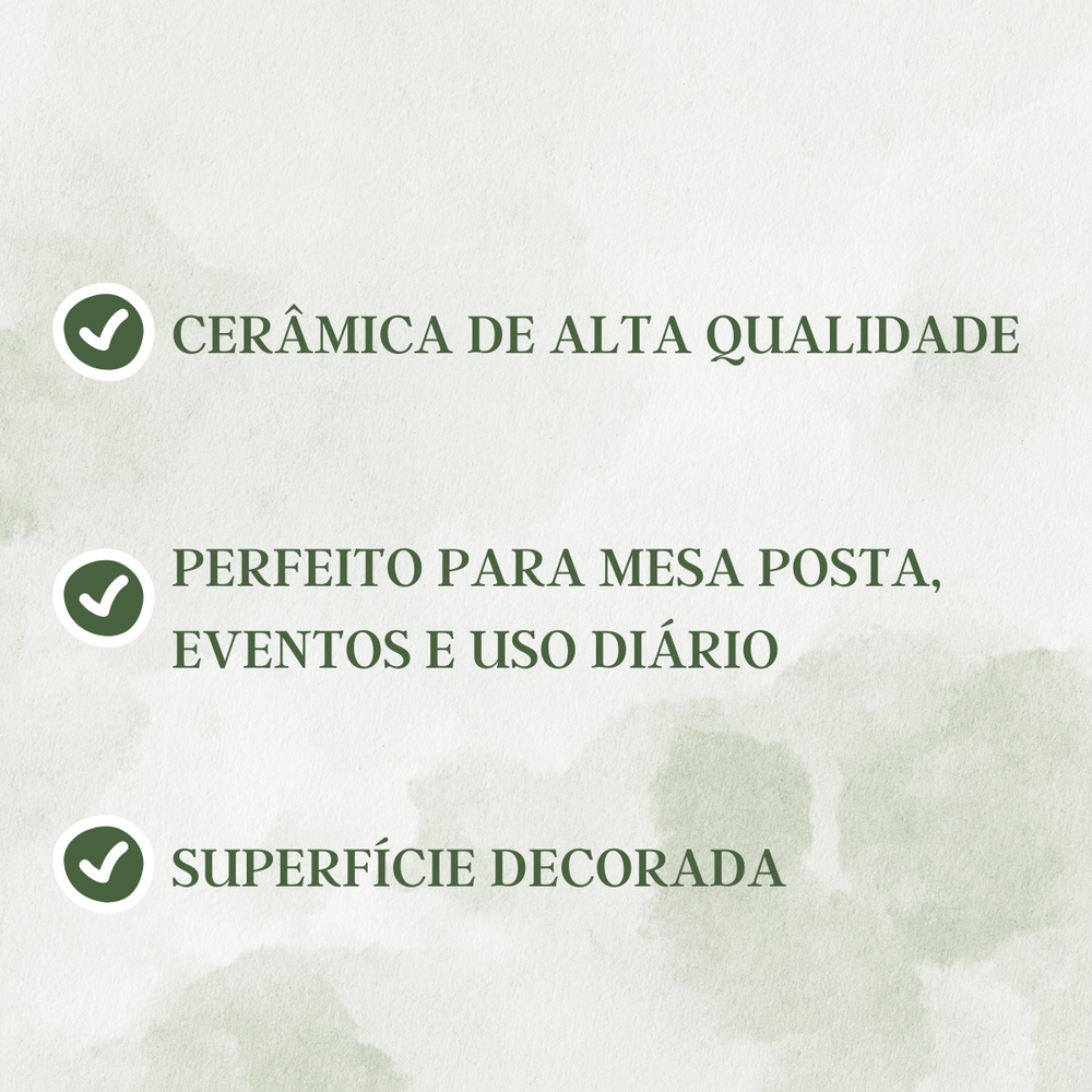 Prato Raso Oasis 26cm Cerâmica - A Gourmet