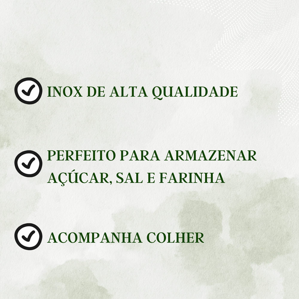 Açucareiro Inox Com Colher 300ml Tuut