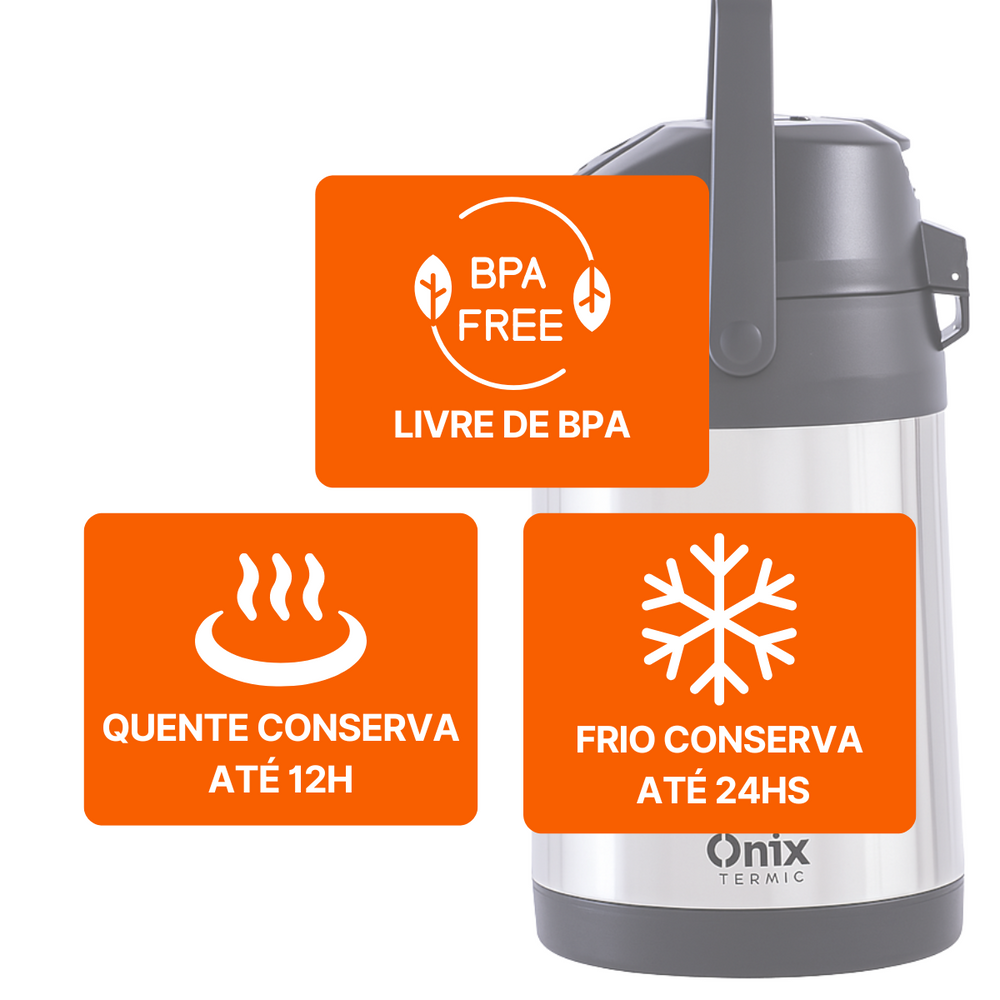 Garrafa Inox Premium 4Litros - A Gourmet