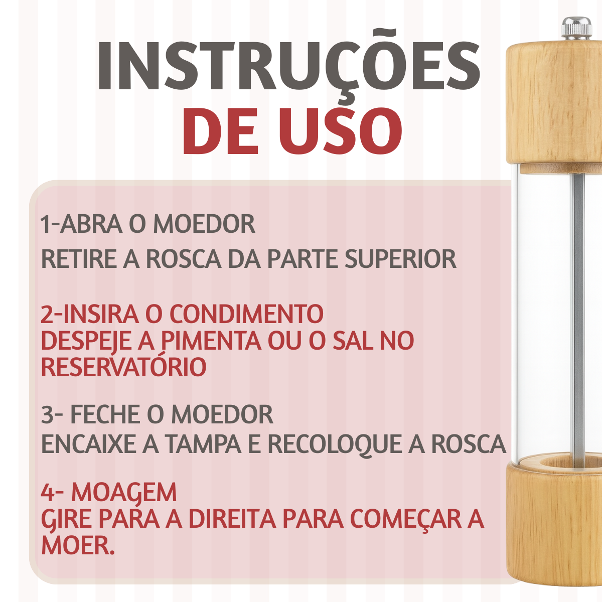 Moedor Manual bambu