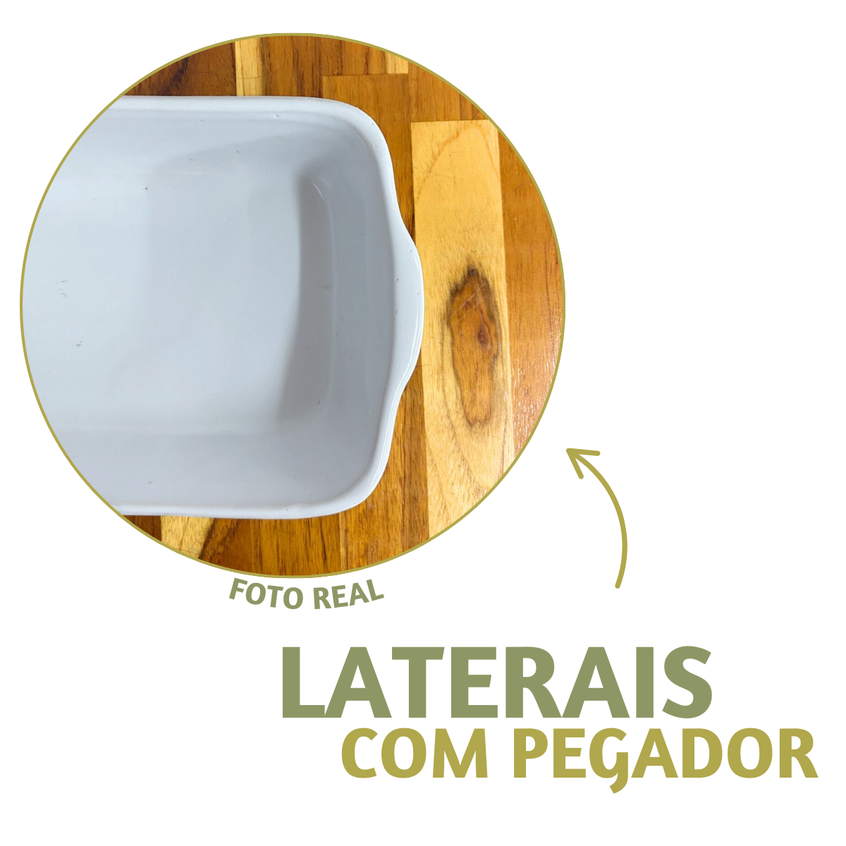 Travessa cerâmica refratária retangular 1,7L