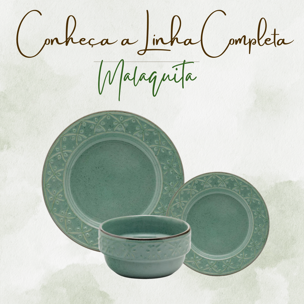 Tigela Malaquita Cerâmica 500ml - A Gourmet