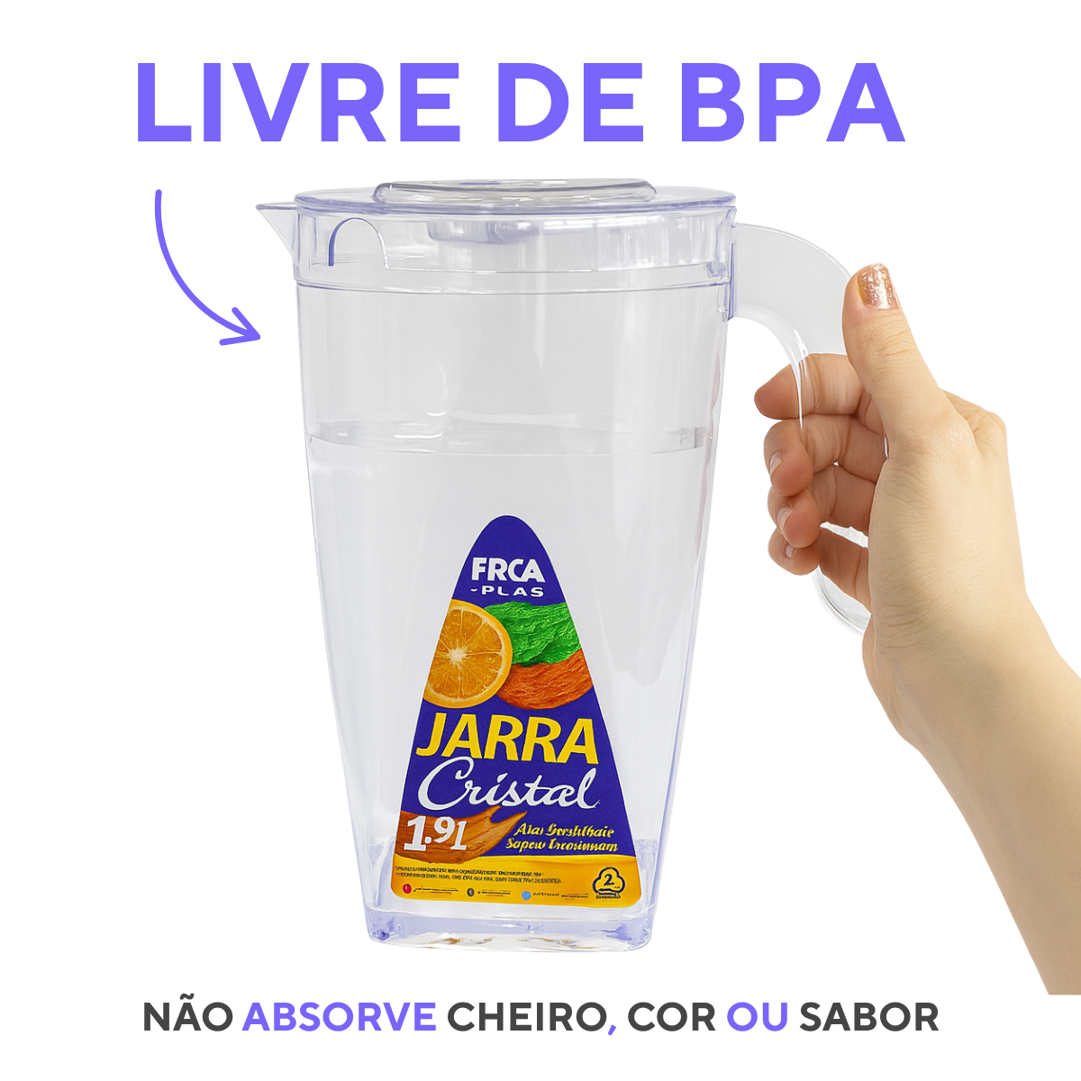 Jarra de Acrilico 2L Cristal