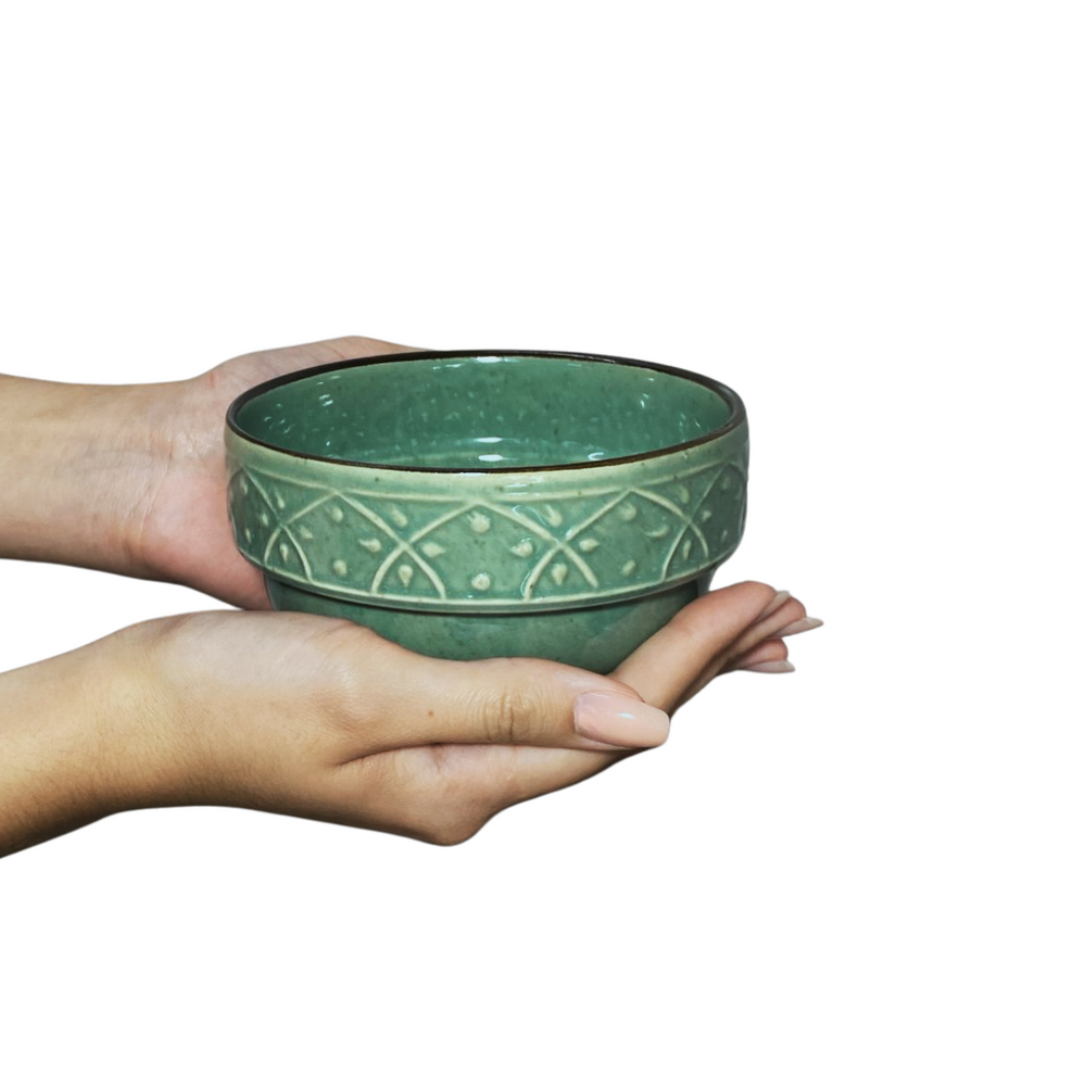 Tigela Malaquita Cerâmica 500ml - A Gourmet