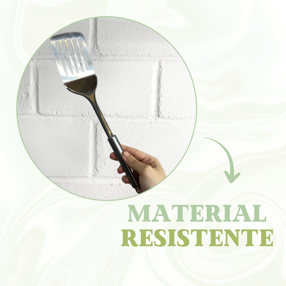 Espatula Vazada 31cm Inox