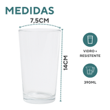 Copo Long Drink 390ml de Vidro