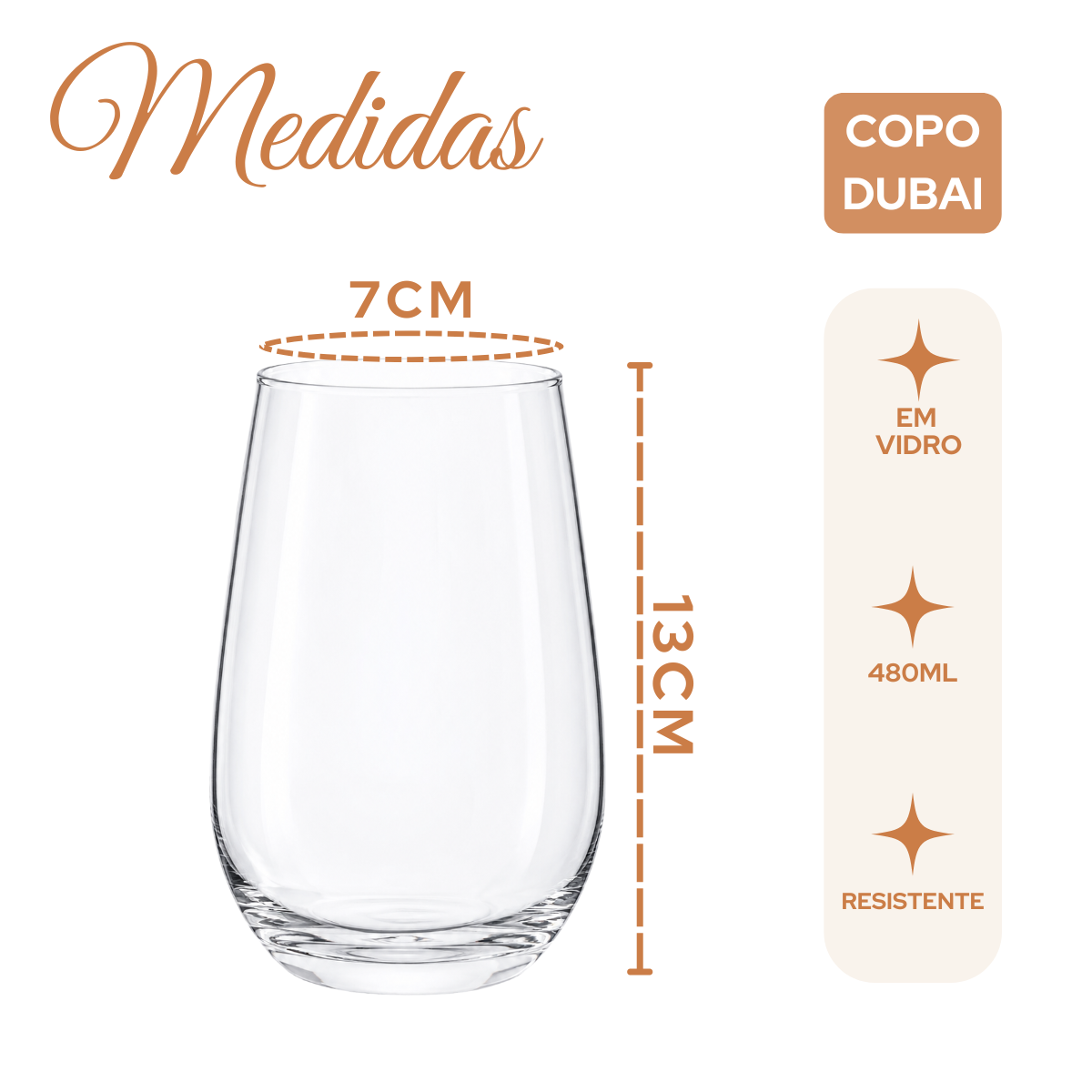 Copo Dubai 480ml Servir Drinks